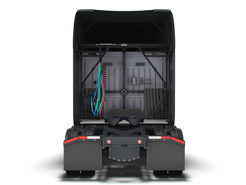 Tesla semi-tractor 6x4 2026 3D Model