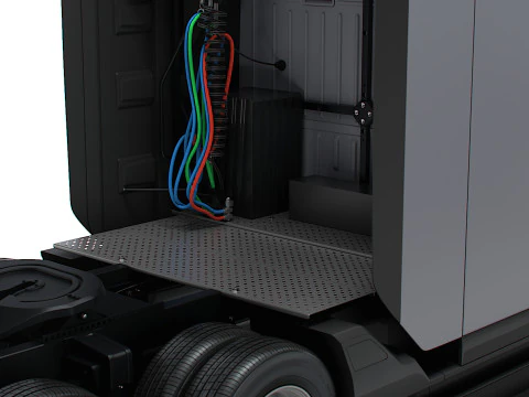 Tesla Semi Tractor 6x4 2026 3D Model