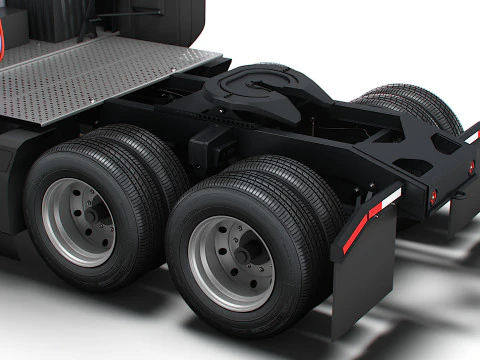 Tesla Semi Tractor 6x4 2026 3D Model