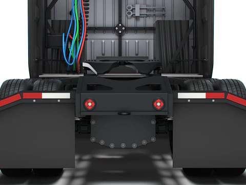 Tesla Semi Tractor 6x4 2026 3D Model