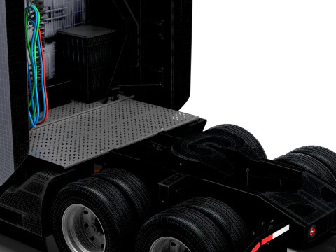 Tesla Semi Tractor 6x4 2026 3D Model