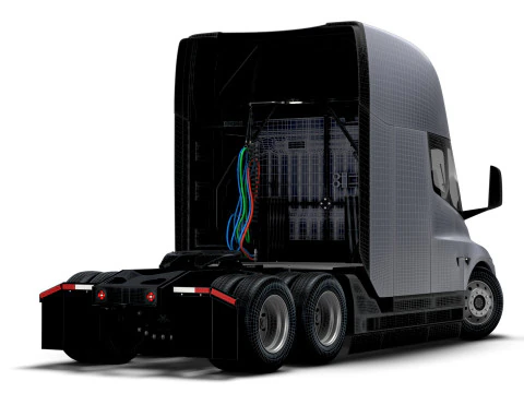 Tesla Semi Tractor 6x4 2026 3D Model