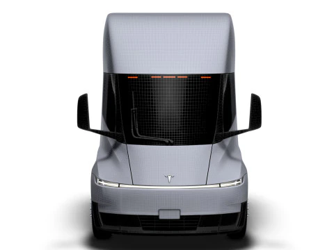 Tesla Semi Tractor 6x4 2026 3D Model