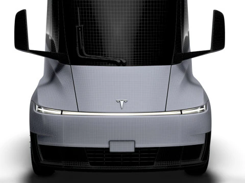 Tesla Semi Tractor 6x4 2026 3D Model
