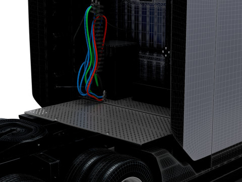 Tesla semi-tractor 6x4 2026 3D Model