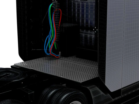 Tesla Semi Tractor 6x4 2026 3D Model