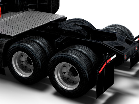 Tesla semi-tractor 6x4 2026 3D Model