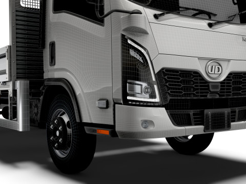 Caminh&atilde;o de carroceria r&iacute;gida UD Kazet 2026 Modelo 3D
