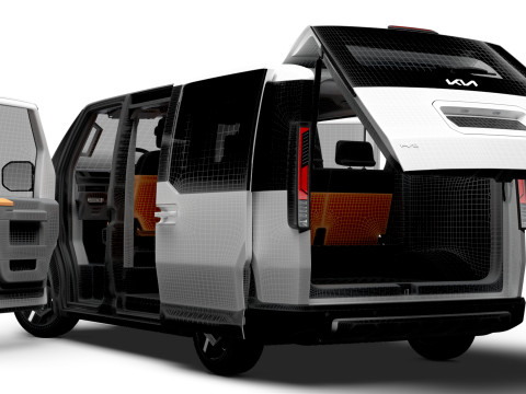 KIA PV5 Taxi L2H1 HQInterior 2026 Modelo 3D