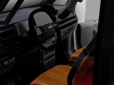 KIA PV5 Taxi L2H1 HQInterior 2026 Modelo 3D