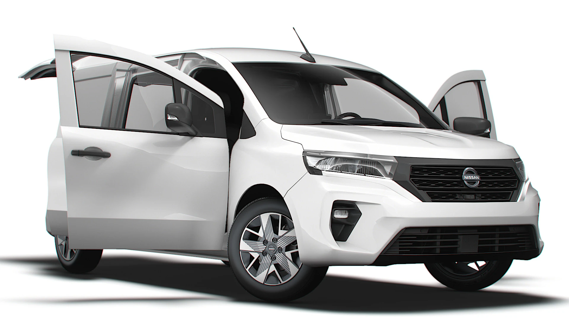 Nissan Townstar LWB Porta Traseira HQ Interior 2025 Modelo 3D .c4d .max .obj .3ds .fbx .stl .blend