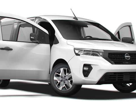 Nissan Townstar LWB Задняя дверь HQ Интерьер 2025 г. 3D Модель