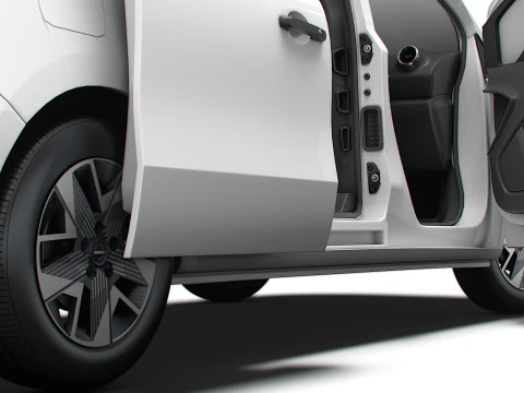 Nissan Townstar LWB Porta Traseira HQ Interior 2025 Modelo 3D