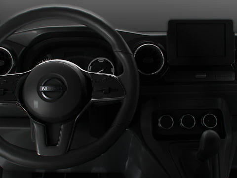 Nissan Townstar LWB Porta Traseira HQ Interior 2025 Modelo 3D