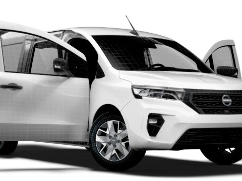 Nissan Townstar LWB Porta Traseira HQ Interior 2025 Modelo 3D