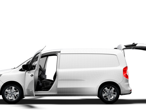 Nissan Townstar LWB Tailgate HQ Interior 2025 3D Model