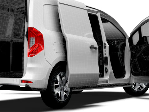 Nissan Townstar LWB Porta Traseira HQ Interior 2025 Modelo 3D