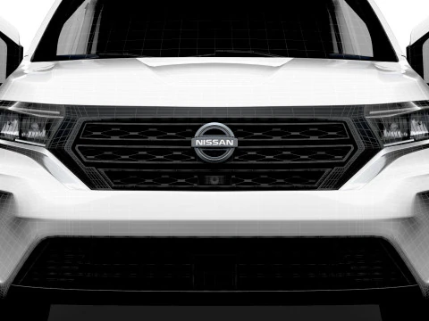 Nissan Townstar LWB Porta Traseira HQ Interior 2025 Modelo 3D