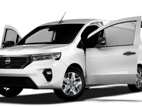 Nissan Townstar LWB Porta Traseira HQ Interior 2025 Modelo 3D