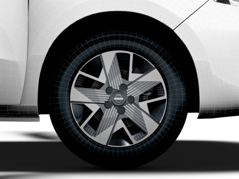 Nissan Townstar LWB Tailgate HQ Interior 2025 3D Model