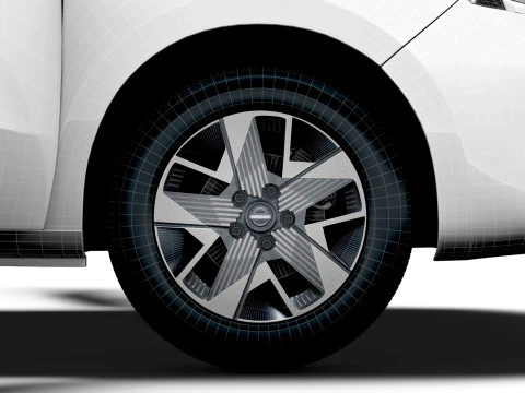 Nissan Townstar LWB Porta Traseira HQ Interior 2025 Modelo 3D