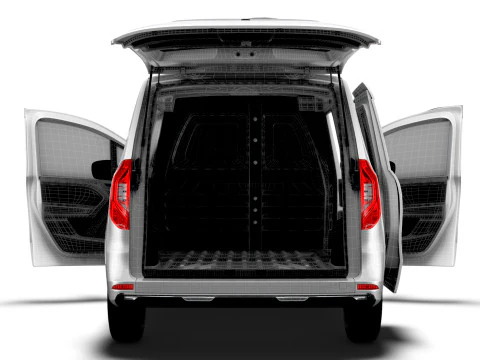 Nissan Townstar LWB Porta Traseira HQ Interior 2025 Modelo 3D