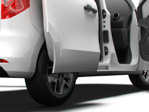 Nissan Townstar SWB Portellone HQ Interni 2025 Modello 3D