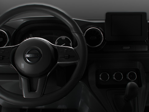 Nissan Townstar SWB Tailgate HQ Interior 2025 3D Модель