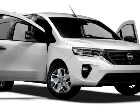Nissan Townstar SWB Portellone HQ Interni 2025 Modello 3D