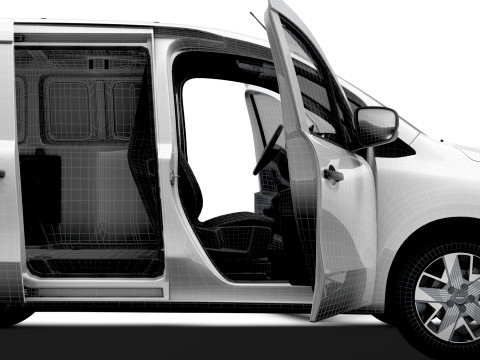 Nissan Townstar SWB Tailgate HQ Interior 2025 3D Модель
