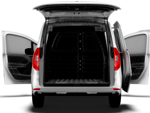 Nissan Townstar SWB Tailgate HQ Interior 2025 3D Модель