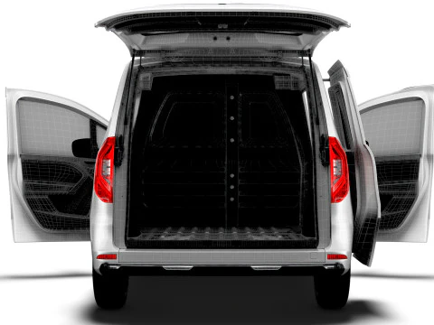 Nissan Townstar SWB Portellone HQ Interni 2025 Modello 3D