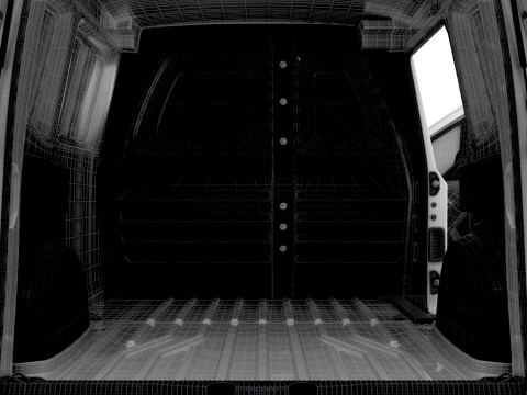 Nissan Townstar SWB Tailgate HQ Interior 2025 3D Модель