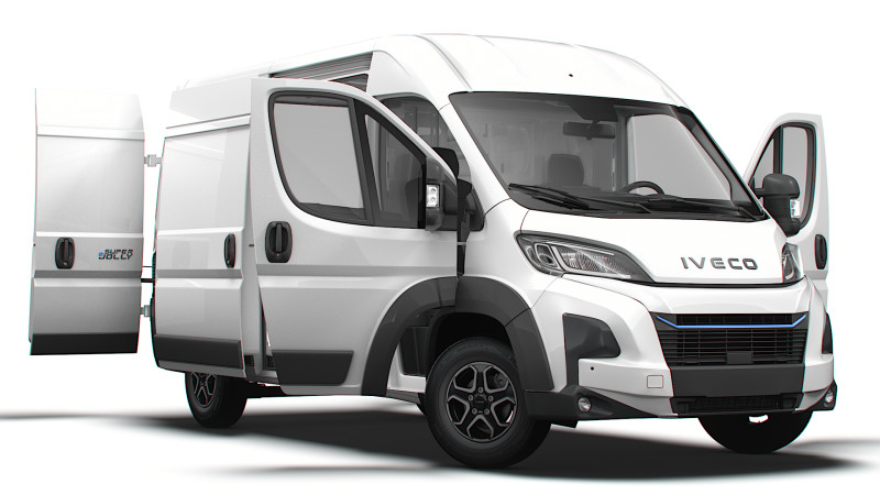 Iveco eSuperJolly L2H2 HQ Interior 2025 3D Model .c4d .max .obj .3ds .fbx .stl .blend 