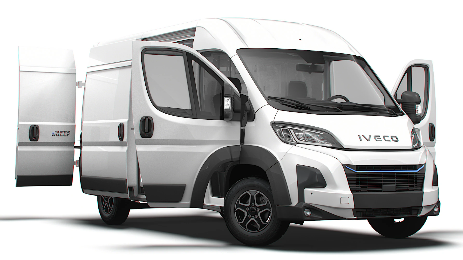 Iveco eSuperJolly L2H2 HQ Interior 2025 3D Model .c4d .max .obj .3ds .fbx .stl .blend 