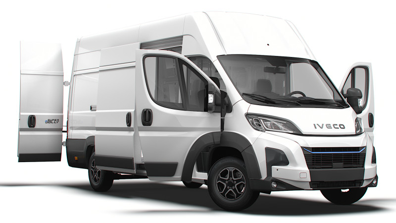 Iveco eSuperJolly L4H3 HQ インテリア 2025 3Dモデル .c4d .max .obj .3ds .fbx .stl .blend 