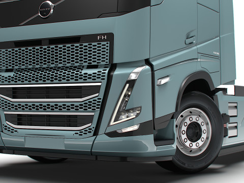 Trattore Volvo FH elettrico 4x2 2026 Modello 3D