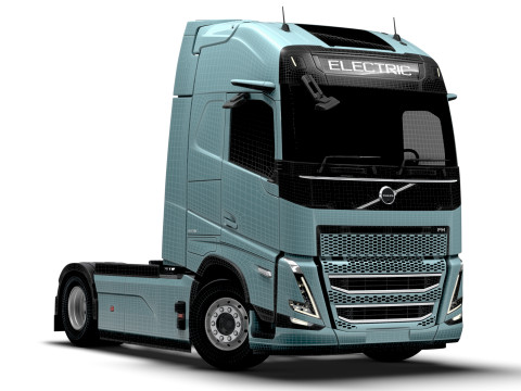 Trattore Volvo FH elettrico 4x2 2026 Modello 3D