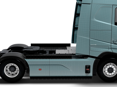 Trattore Volvo FH elettrico 4x2 2026 Modello 3D