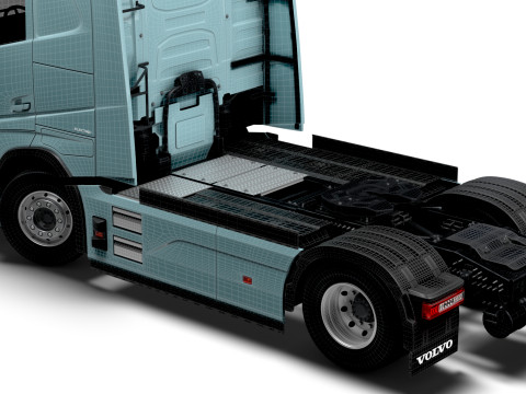 Trattore Volvo FH elettrico 4x2 2026 Modello 3D