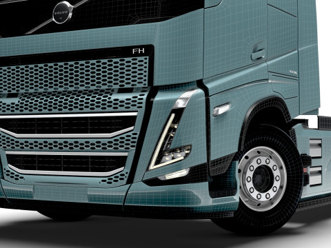 Trattore Volvo FH elettrico 4x2 2026 Modello 3D