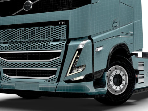 Volvo FH Electric 4x2 Tractor 2026 3D Model
