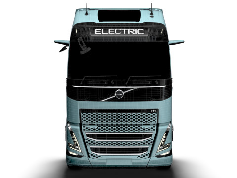 Trattore Volvo FH elettrico 4x2 2026 Modello 3D