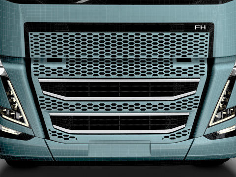 Trattore Volvo FH elettrico 4x2 2026 Modello 3D