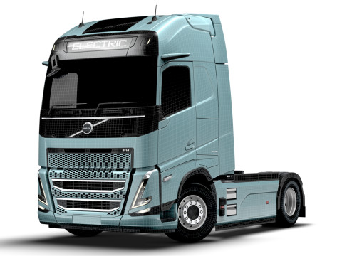 Trattore Volvo FH elettrico 4x2 2026 Modello 3D