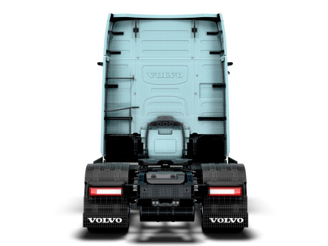 Trattore Volvo FH elettrico 4x2 2026 Modello 3D