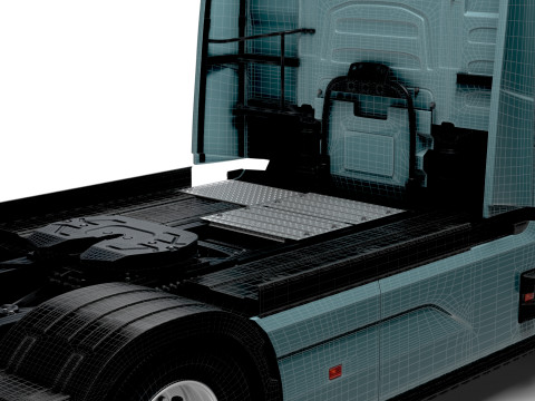 Trattore Volvo FH elettrico 4x2 2026 Modello 3D