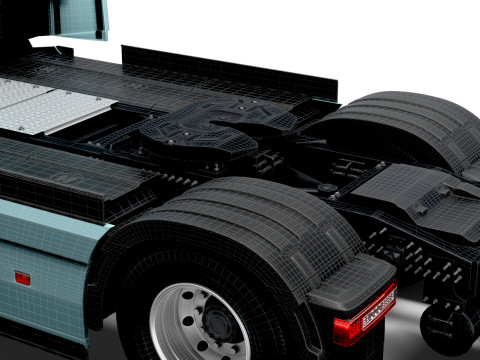 Trattore Volvo FH elettrico 4x2 2026 Modello 3D