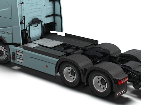 Trattore Volvo FH elettrico 6x2 2026 Modello 3D