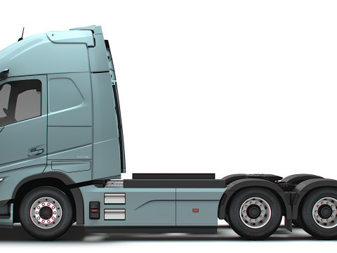Trattore Volvo FH elettrico 6x2 2026 Modello 3D